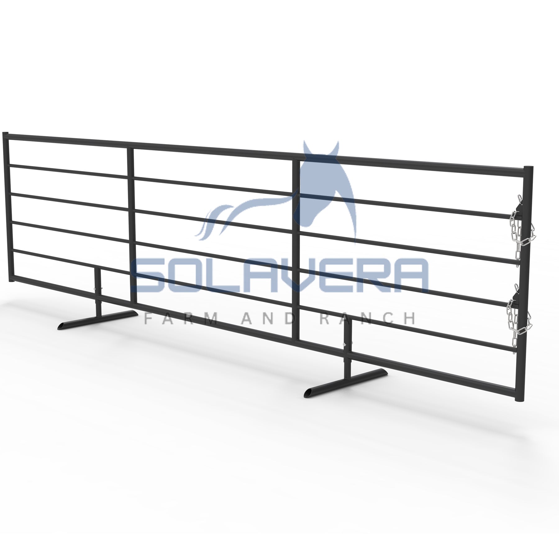 20ft Cattle Livestock Panels - Freestanding with Detachable Feet - 0