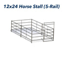 12x24 Horse Stall Kit (5-Rail)-1