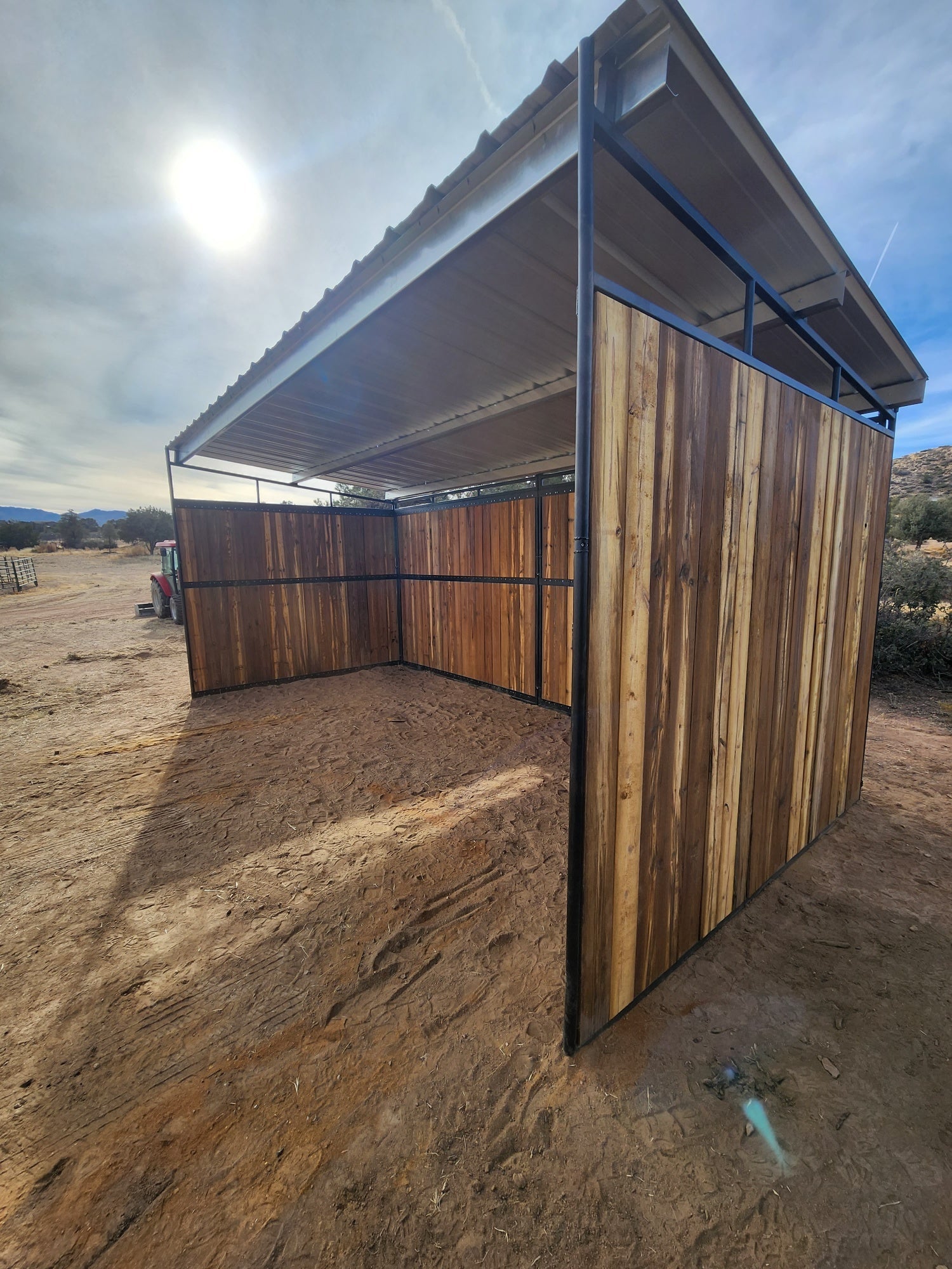 10x20 Loafing Shed (3 Walls)