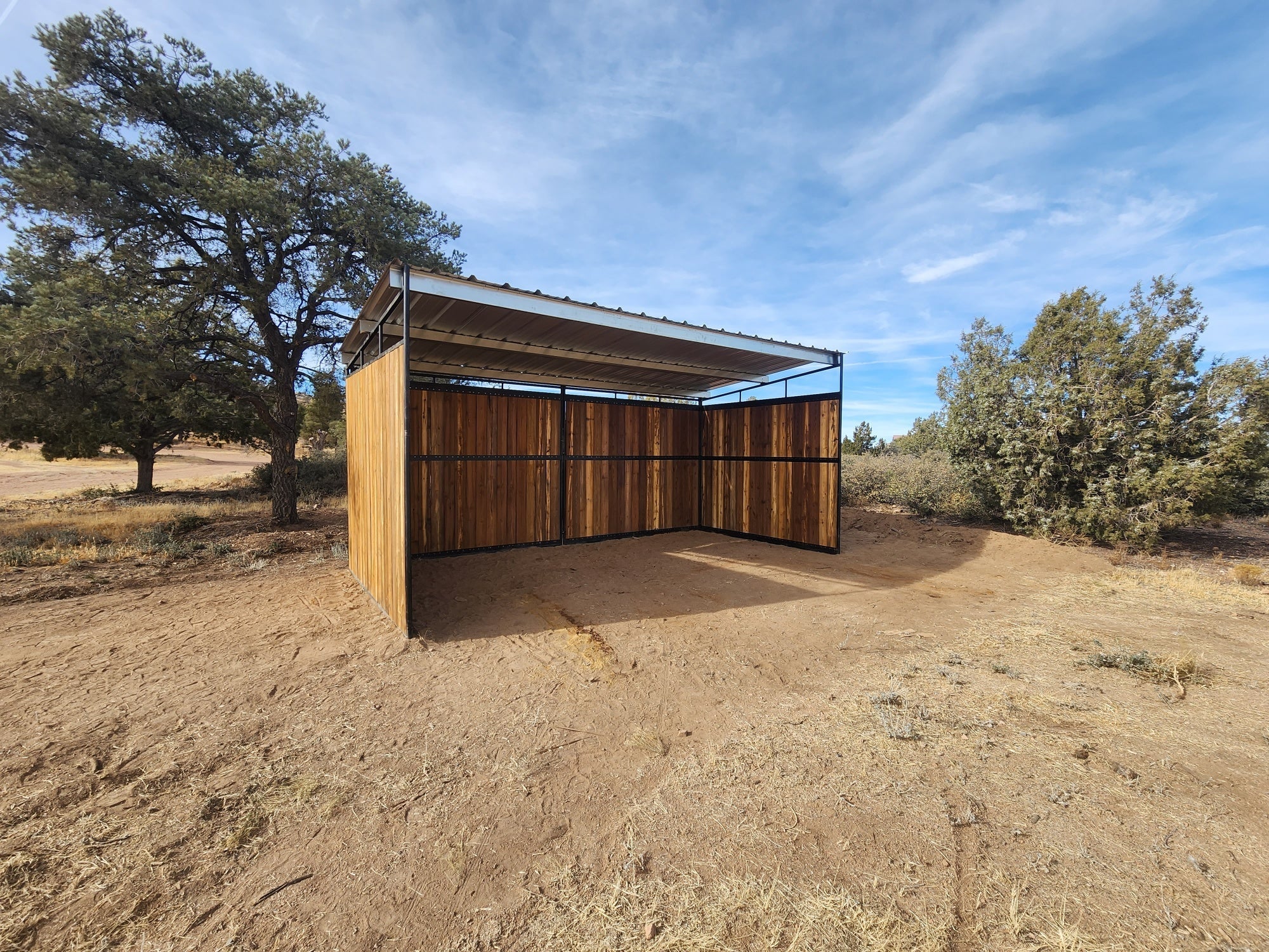 10x20 Loafing Shed (3 Walls)