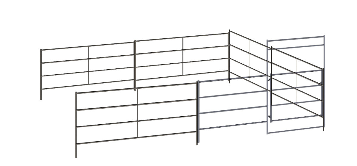 20 Ft X 20 Ft Add-On Stall (4 Rail)