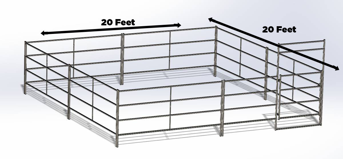 diy 20x20 horse stall kit