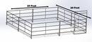 Three 20 Ft X 20 Ft Side by Side Stall Kit (5 Rail)-2