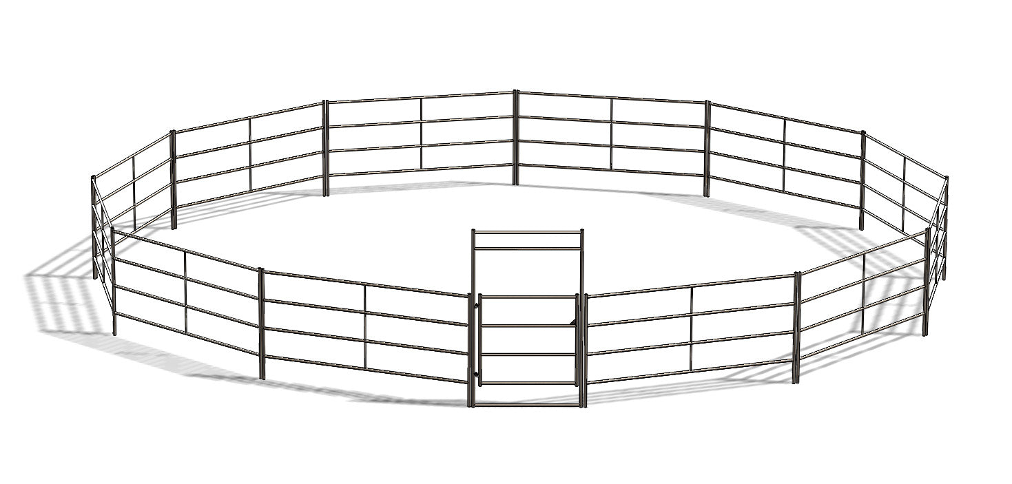 50ft Round Pen (4-Rail)