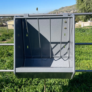 Heavy Duty Horse Feeders Powder Coated Steel "Dapple Gray" - 0