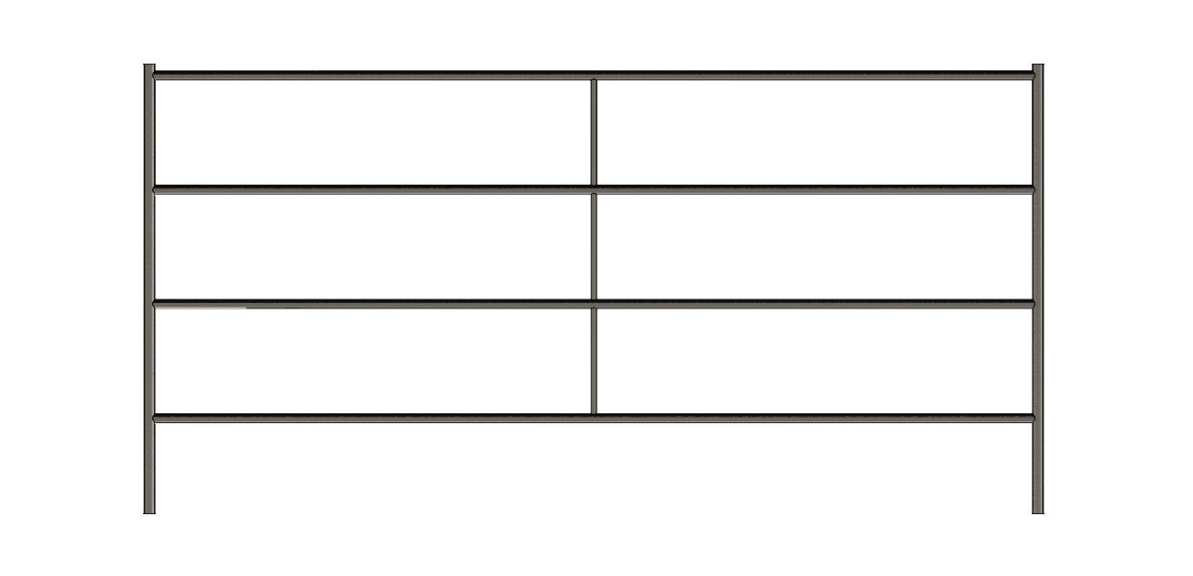 Premium 10x5 Horse Panel (4 Rail) 1-5/8" 14 Gauge