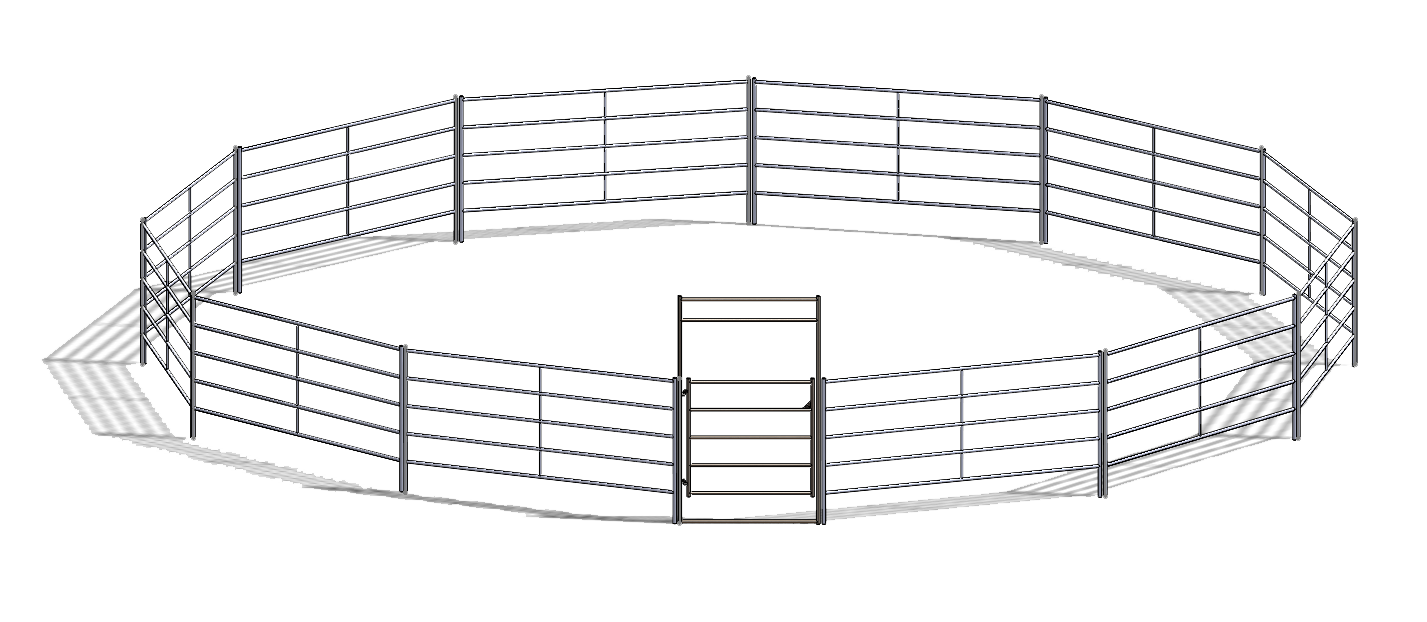 40ft Round Pen (5-Rail)