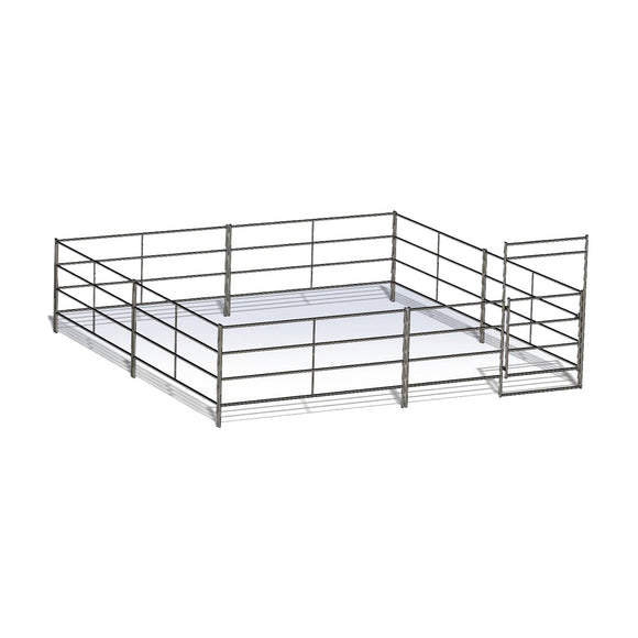 20 Ft X 20 Ft Stall (4 Rail)